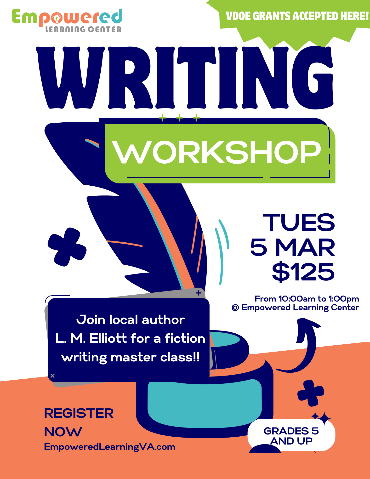 Writing Workshop Flyer April 5, 2024
